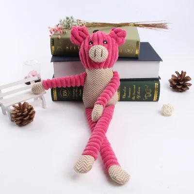 New Arrival Plush Pig Training Resistance to Bite Make Sound for Pets